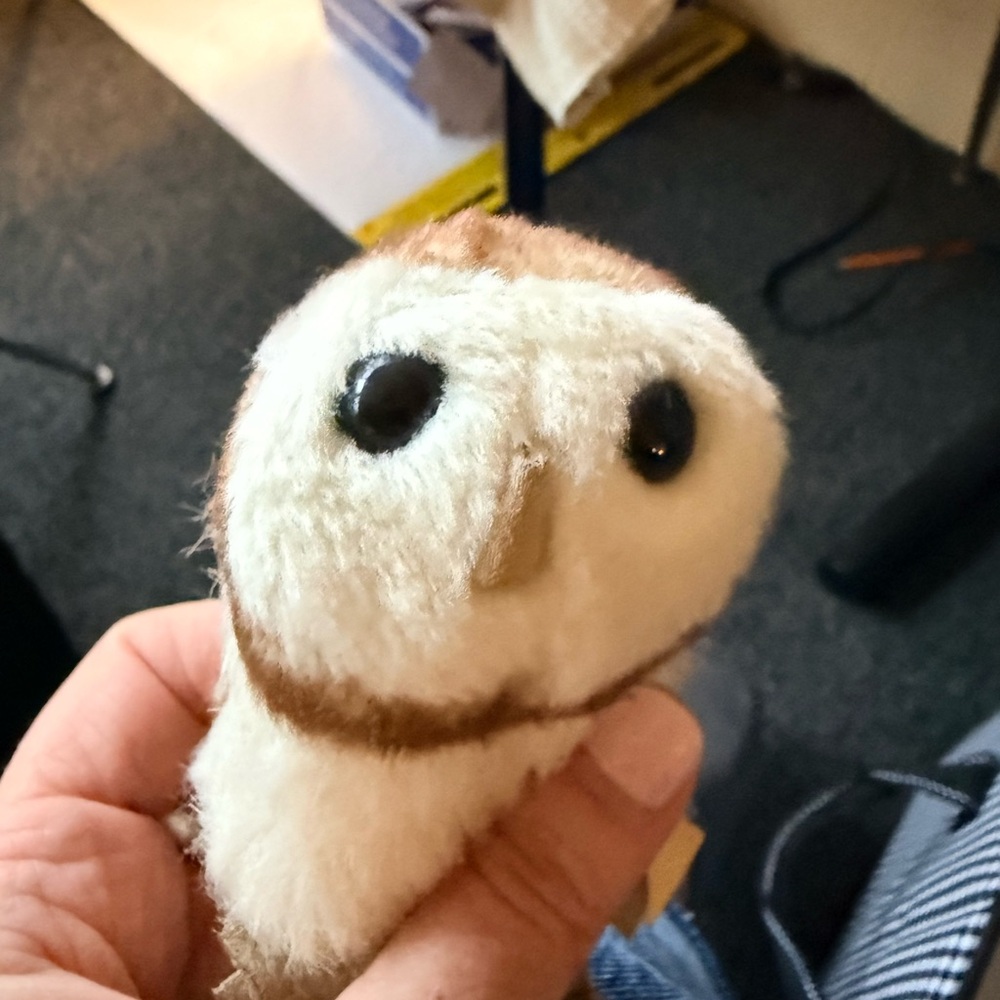 Folkmanis barn owl finger puppet